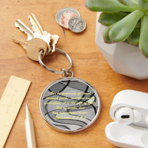 John 3:16 & Ephesians2:8 & 9 Bible truth Keychain