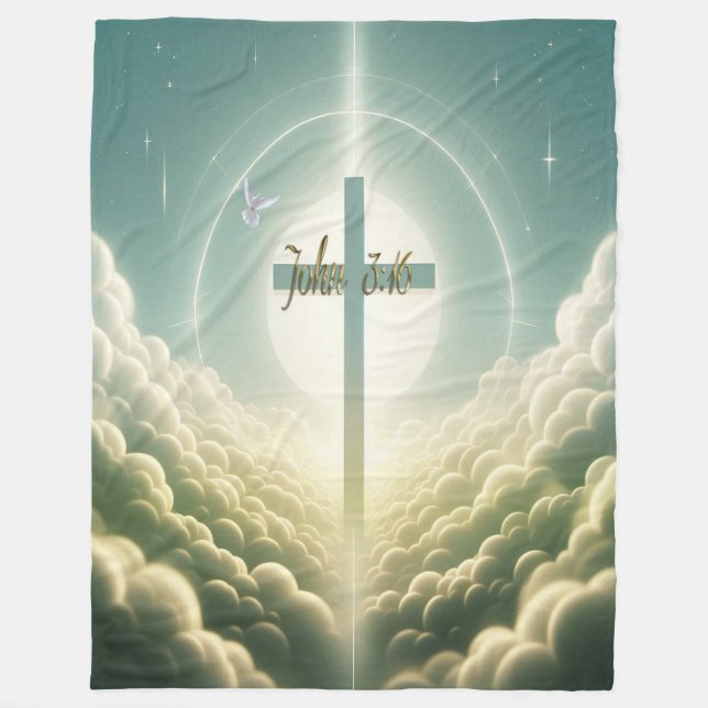 John 3:16 fleece blanket (Front)