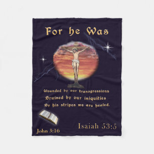 John 3:16 fleece blanket