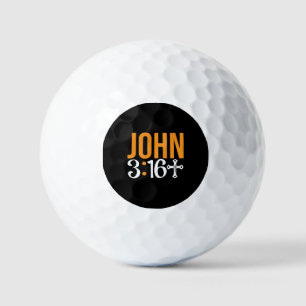 John 3:16 For God So Love The World Bible Verse  Golf Balls