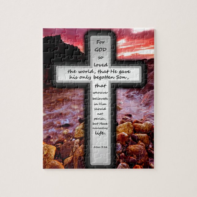 John 3:16 Gifts Jigsaw Puzzle (Vertical)
