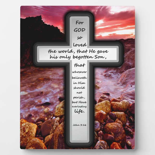 John 3:16 Gifts Plaque (Front)