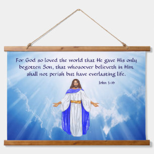 John 3:16 hanging tapestry