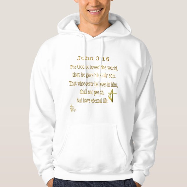 John 3:16  hoodie (Front)