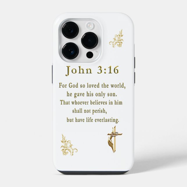 John 3:16 iPhone case (Back)