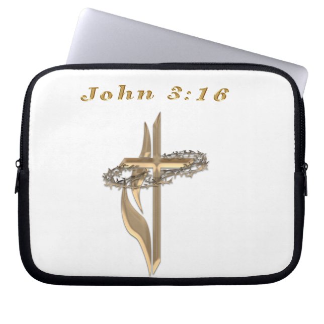 John 3:16 items laptop sleeve (Front)