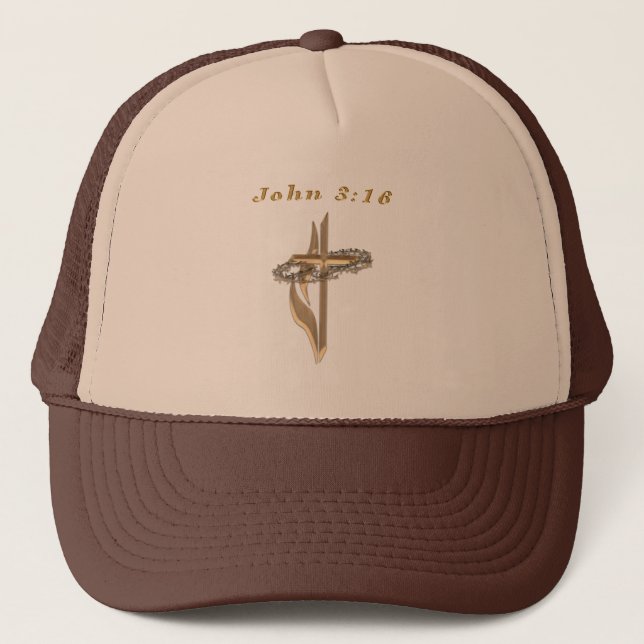 John 3:16 items trucker hat (Front)