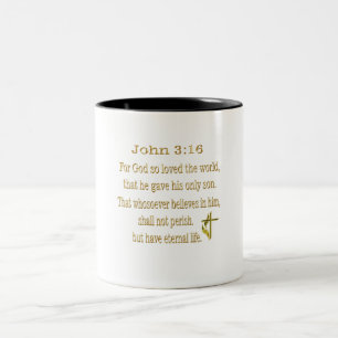 John 3:16 items Two-Tone coffee mug