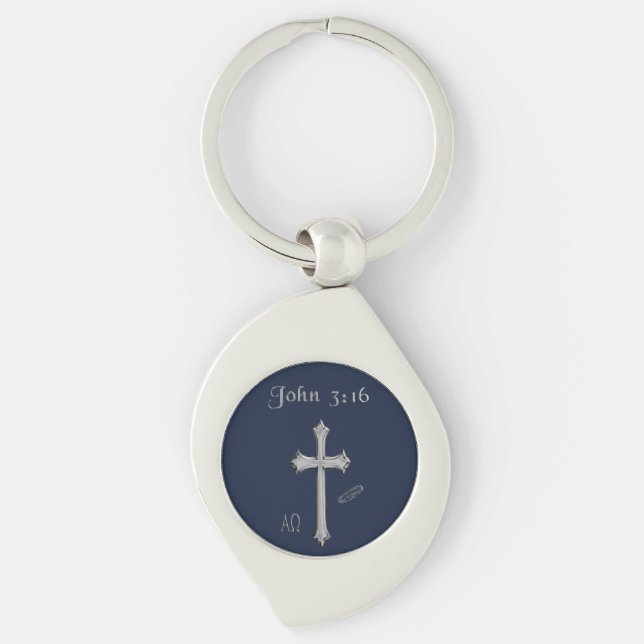 John 3:16 Jewlery Key Ring (Front)