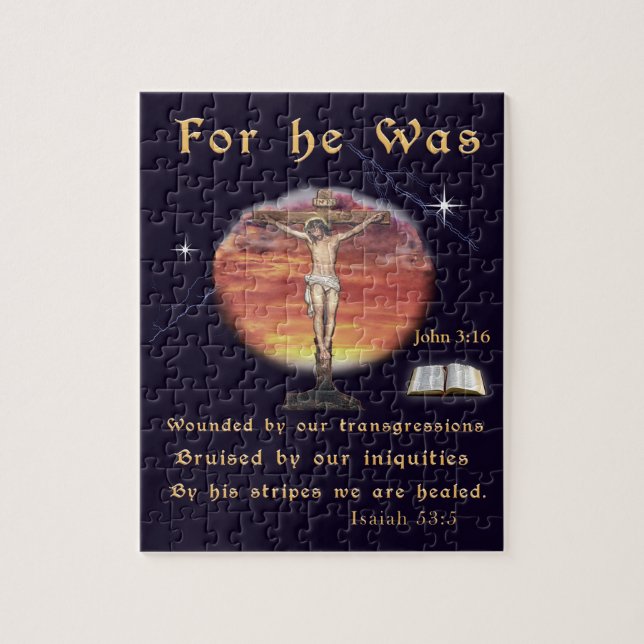 John 3:16 jigsaw puzzle (Vertical)