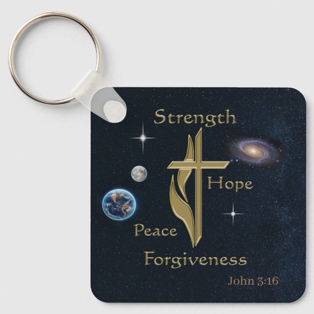John 3:16 key ring (Front)