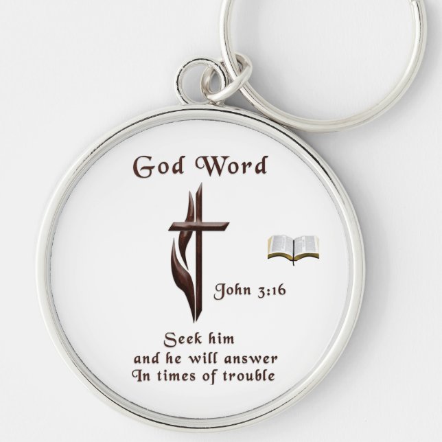 John 3:16 key ring (Front)