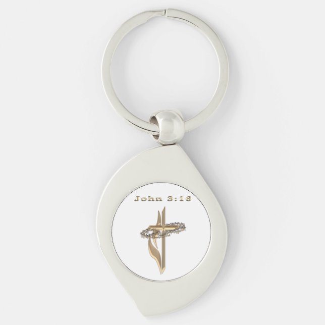 John 3:16 key ring (Front)