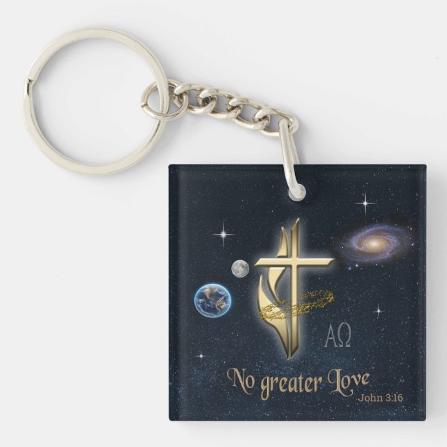 John 3:16 key ring (Front)