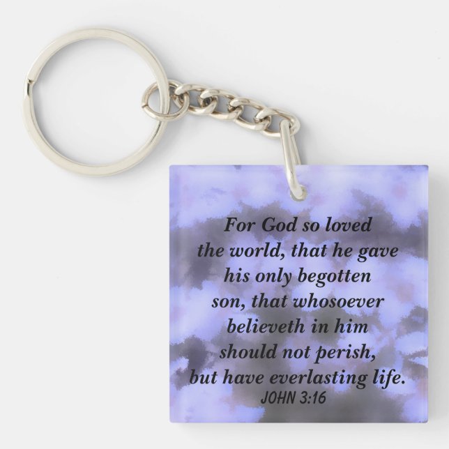 John 3:16 key ring (Front)