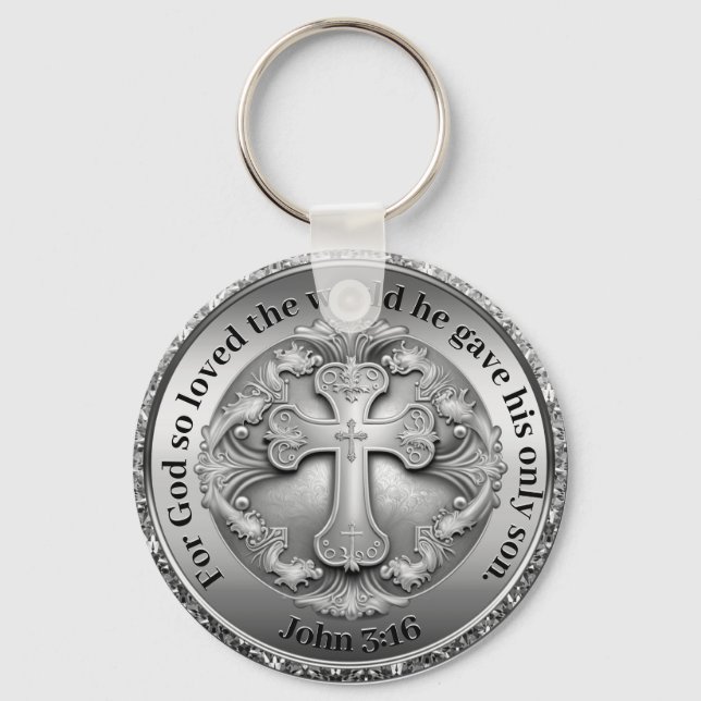 John 3:16 Keychain (Front)