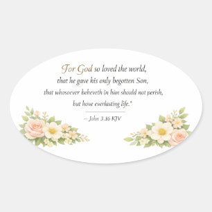 John 3:16 KJV Sticker •
