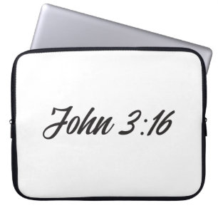 John 3:16 laptop sleeve