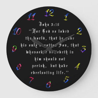 JOHN 3:16 LARGE CLOCK