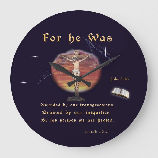 John 3:16 large clock (Front)