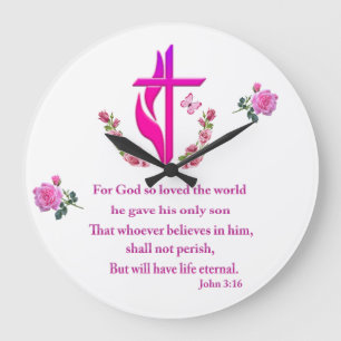 John 3:16 large clock