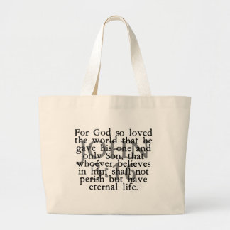 John 3:16 large tote bag
