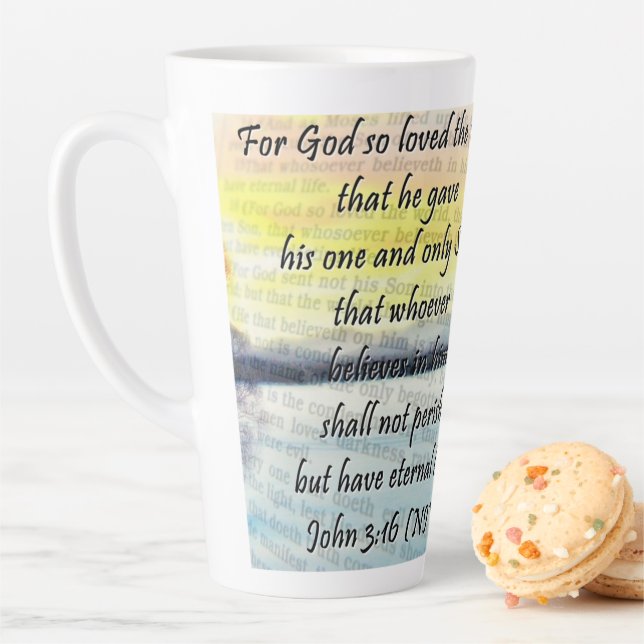 John 3:16 latte mug (In Situ)