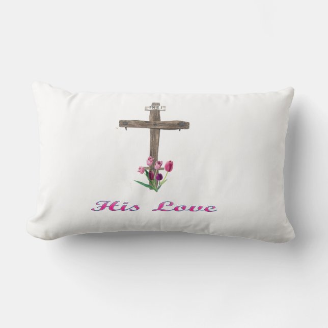  john 3:16 lumbar cushion (Front)