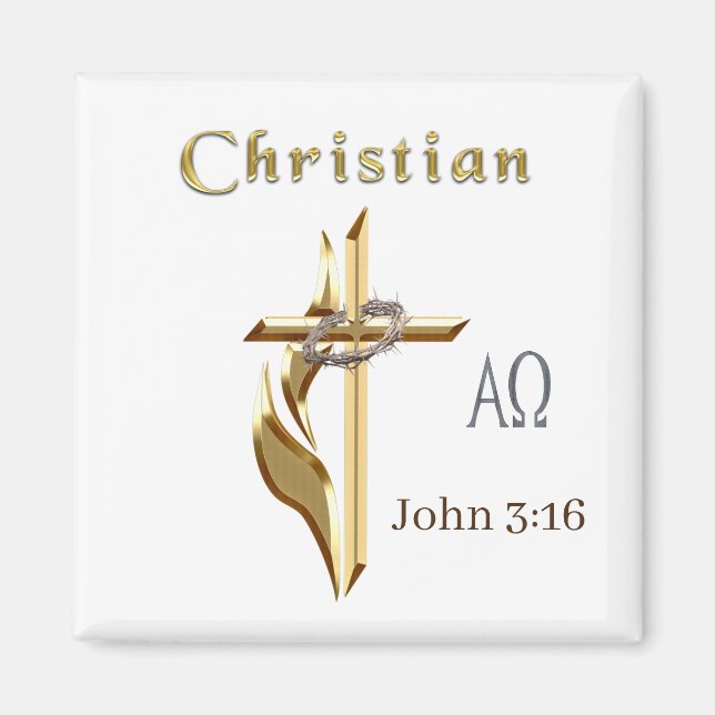 John 3:16 magnet (Front)