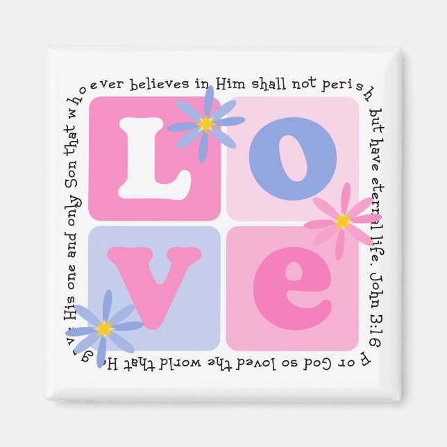 John 3:16 Magnet (Front)