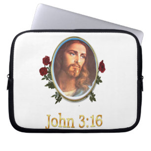 John 3:16 merchandise laptop sleeve