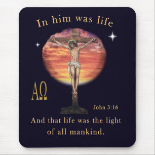 John 3:16 mouse pad