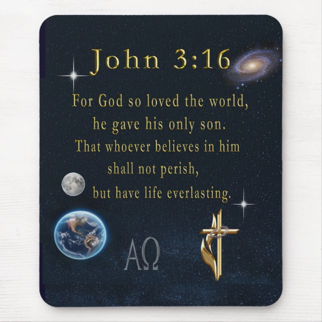 John 3:16 mouse pad (Front)