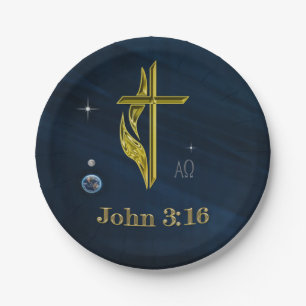 John 3:16 paper plate