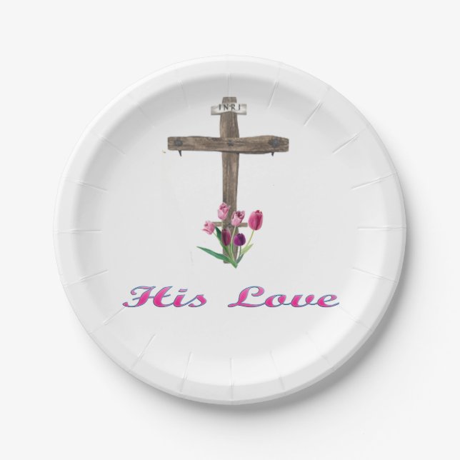  john 3:16 paper plate (Front)