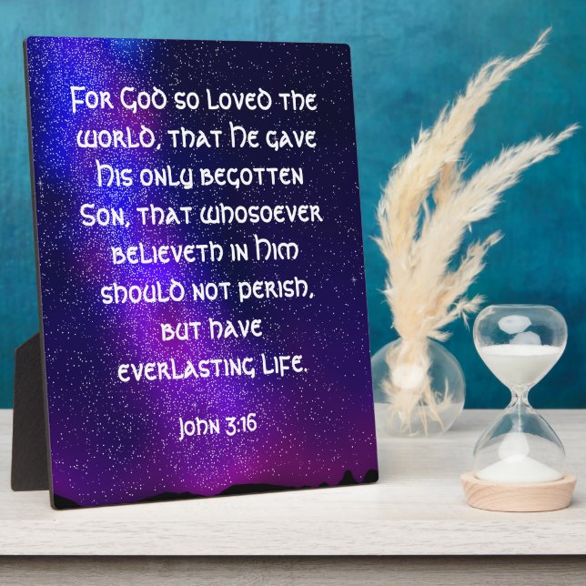 John 3:16  plaque (Side)