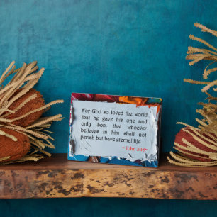 John 3:16   plaque