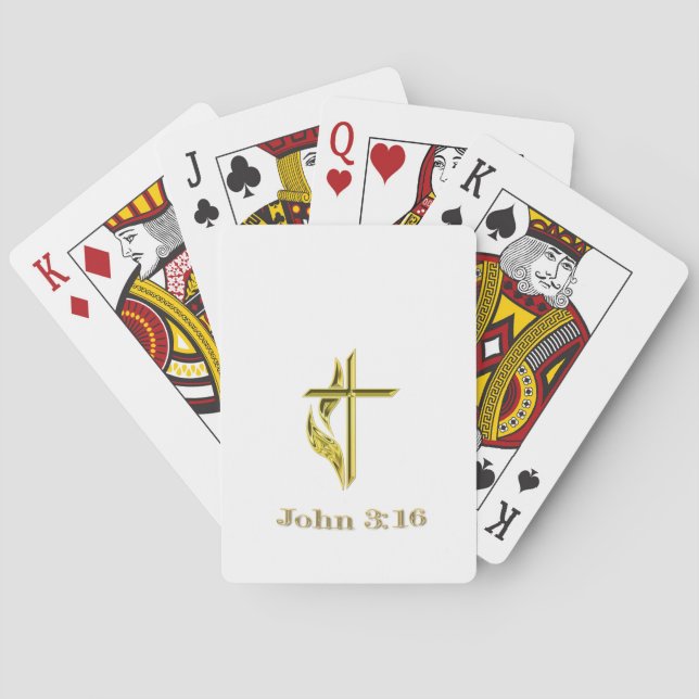 John 3:16 playing cards (Back)