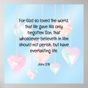 John 3:16  poster