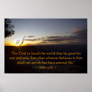 John 3:16 Poster