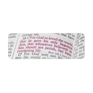 John 3:16 return address label