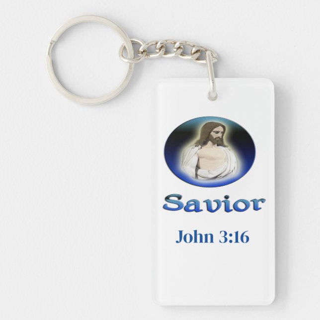 John 3:16 Saviour Key Ring (Front)