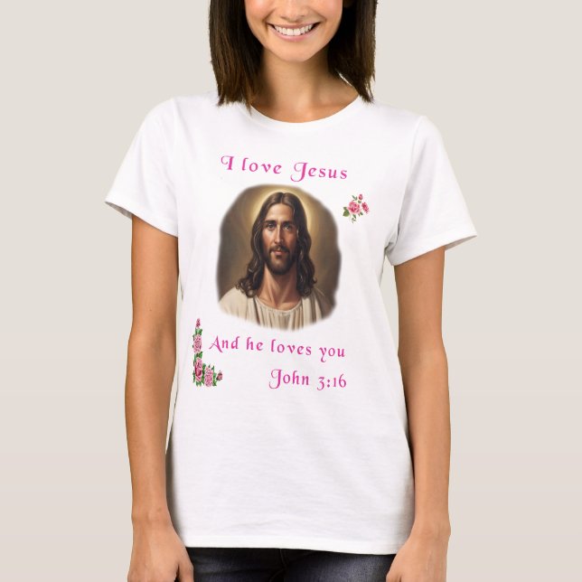 John 3:16 Scripture T-Shirt (Front)