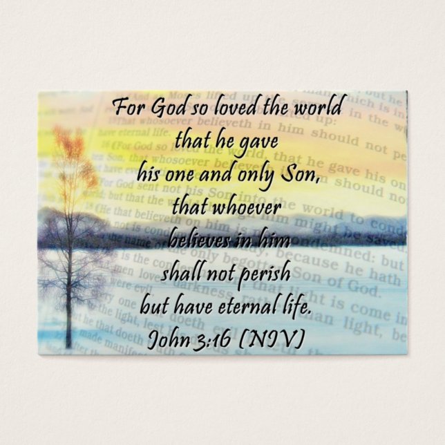 John 3:16 sharing Card (Front)