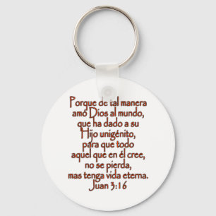 John 3:16 Spanish Key Ring