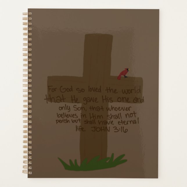John 3:16 Spiral Planner (Front)