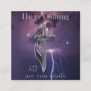 John 3:16 square business card