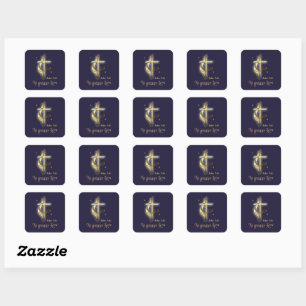 John 3:16 square sticker