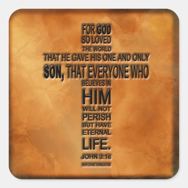 John 3:16 Sticker (Front)