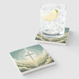 John 3:16 stone coaster